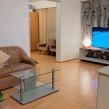 Center, Wifi Internet, Prime Location Heart Of Center, Big 69 Sq Apartment, Free Parking, King Bed, Electric Car Station, Beautiful, Relaxing, Fully Furnished, Big Tv 55', 2 Bedroom And One Big Living Hall